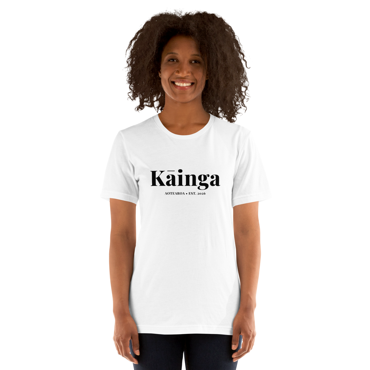 Kiwi White Tee - Aotearoa Streetwear (Women)